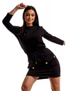 Edoti Schwarzes Edoti Kleid für Frauen