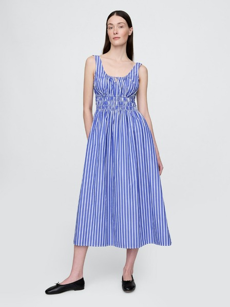 GAP Damen-Popeline-Midikleid mit Taschen GAP