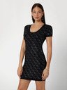 Guess Schwarzes kurzes Damenstrickkleid Guess
