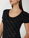 Guess Schwarzes kurzes Damenstrickkleid Guess