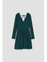 Moodo Grünes Spitzenkleid für Damen Moodo