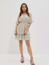 Moodo Schwarz-beige Damen Tupfenkleid Moodo