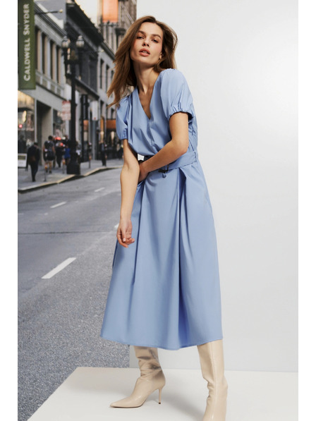 Moodo Damen Kleid blau Moodo