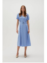 Moodo Damen Kleid blau Moodo