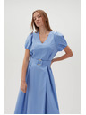 Moodo Damen Kleid blau Moodo