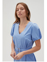 Moodo Damen Kleid blau Moodo