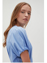 Moodo Damen Kleid blau Moodo