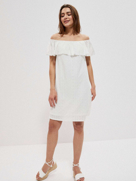 Moodo Weißes Damenkleid Moodo