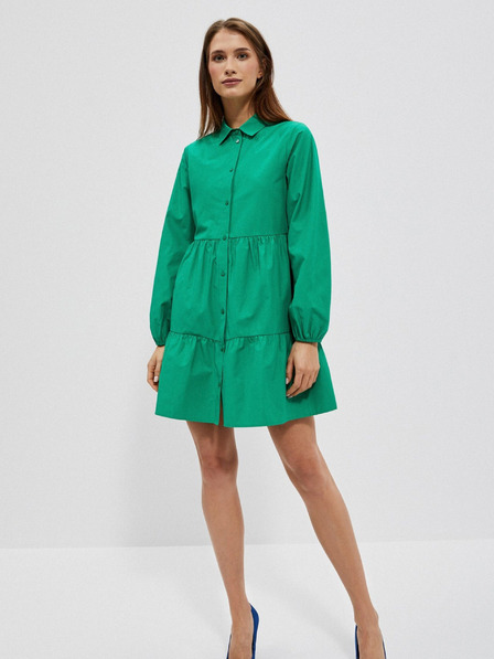 Moodo Grünes Damen Shirtkleid Moodo