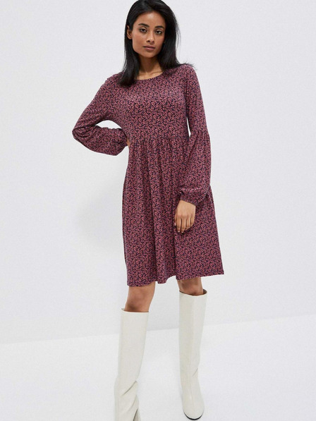 Moodo Rosa Damen-Blumenkleid Moodo