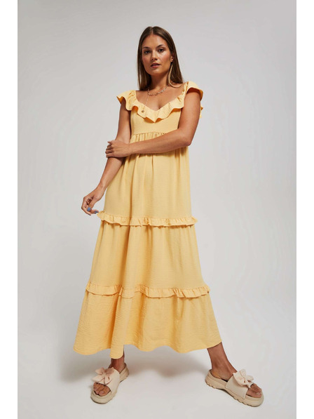 Moodo Gelbes Damenkleid Moodo