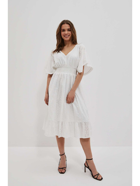 Moodo Weißes Damenkleid Moodo