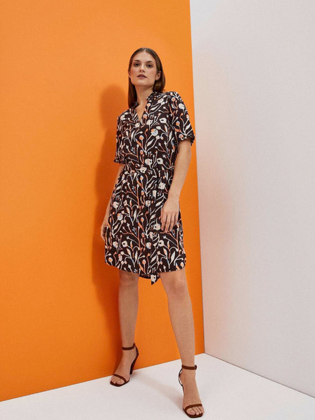 Moodo MOODO gemustertes Damenkleid