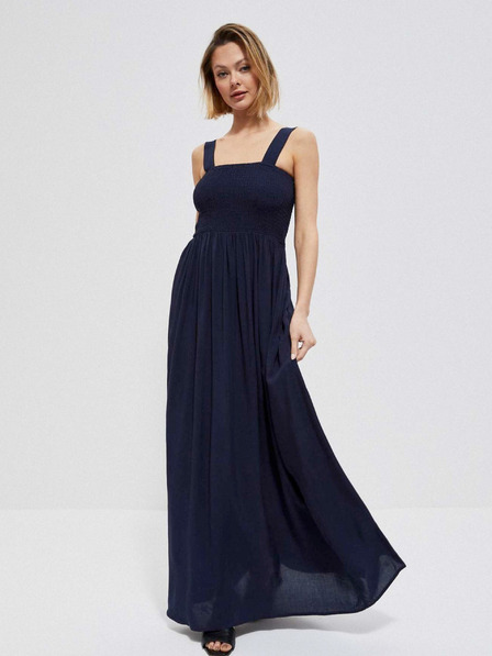 Moodo Dunkelblaues Damenkleid Moodo