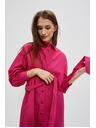 Moodo Rosa Damen-Shirt-Kleid Moodo