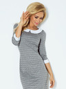 numoco Kleid mit Kragen - grau Numoco