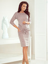 numoco Sportliches Kleid aus Sweatstoff - schmutziges Rosa Numoco