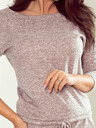 numoco Sportliches Kleid aus Sweatstoff - schmutziges Rosa Numoco