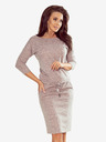 numoco Sportliches Kleid aus Sweatstoff - schmutziges Rosa Numoco