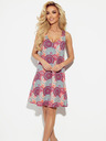 numoco Kleid mit Trapezausschnitt - rosa und blaue Mandalas Numoco