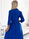 numoco Fließendes Shirtkleid mit Gürtel - blau Numoco SANDY