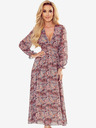 numoco Chiffon Midikleid - braun Boho-Muster Numoco