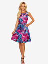 numoco Numoco VICTORIA Trapezkleid mit blauen und rosa Blumen