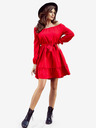 numoco DAISY Kleid mit Rüschen - rot Numoco