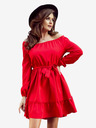numoco DAISY Kleid mit Rüschen - rot Numoco