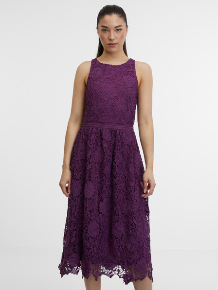 Orsay Lila Damen-Spitzenkleid ORSAY