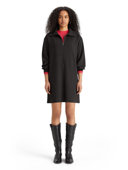Scotch & Soda Schwarzes Damen Sweatshirt Kleid Scotch & Soda