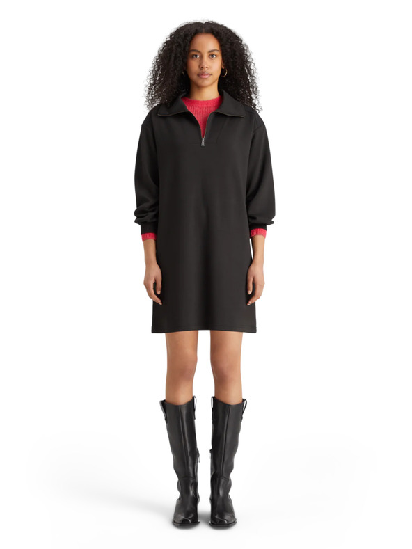 Scotch & Soda Schwarzes Damen Sweatshirt Kleid Scotch & Soda