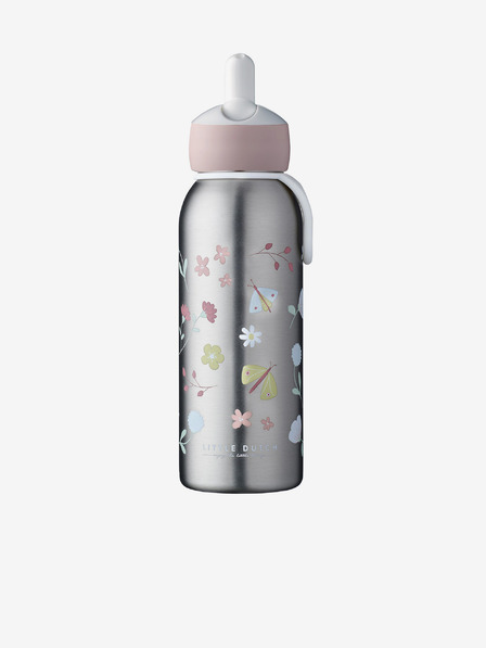 Mepal Rosa und graue Baby-Thermoflasche Mepal Campus Blumen & Schmetterlinge 350 ml