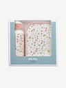 Mepal Rosa und weißes Mepal Campus Little Dutch Blumen & Schmetterlinge gemustertes Snack-Set für Kinder