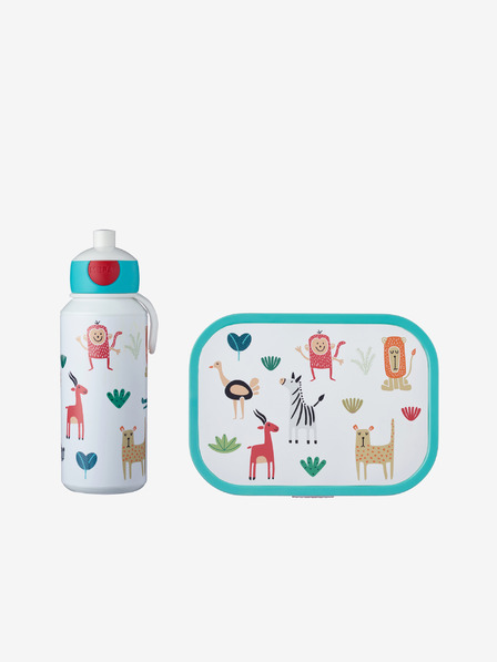 Mepal Blau-weißes Snack-Set für Kinder Mepal Campus Animal Friends