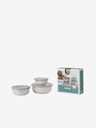 Mepal Set weißer Schalen Mepal Cirqula Nordic White (3 Stück)