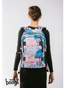BAAGL  Lila Schulrucksack Skate Leafs Baagl
