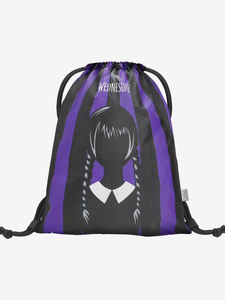 BAAGL  Schwarzes 3 SET Cubic Wednesday: Rucksack, Mäppchen und Tasche Baagl