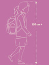 BAAGL  Schwarzes 3 SET Cubic Wednesday: Rucksack, Mäppchen und Tasche Baagl