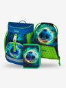 BAAGL  Blaues 3 SET Airy Soccer Ball: Rucksack, Mäppchen, Tasche Baagl