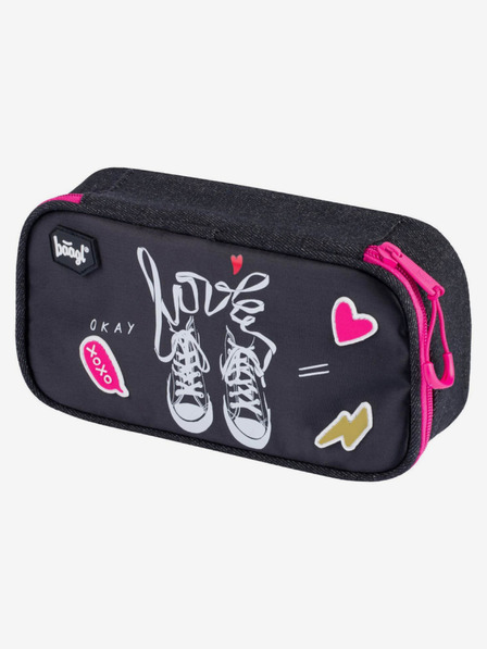 BAAGL  Schwarzer Schulrucksack etue Sneakers Baagl