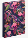 BAAGL  Blaue Schulhefthülle A4 Jumbo Flamingos Baagl