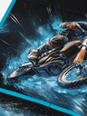 BAAGL  Blaue Kinderschürze Motorrad Baagl