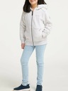 Ragwear Ragwear Theea weißer Kapuzenpullover mit Reißverschluss für Mädchen