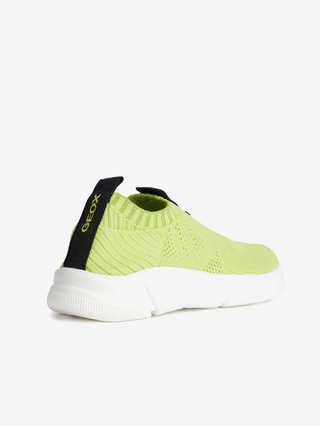 Geox Hellgrüne Jungen Slip on Sneaker Geox