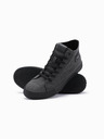 Ombre Clothing Herren-Canvas-Turnschuhe - schwarz V1 OM-FOTH-0186 Ombre Clothing