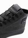 Ombre Clothing Herren-Canvas-Turnschuhe - schwarz V1 OM-FOTH-0186 Ombre Clothing
