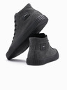 Ombre Clothing Herren-Canvas-Turnschuhe - schwarz V1 OM-FOTH-0186 Ombre Clothing