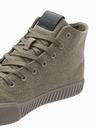 Ombre Clothing Herren-Turnschuhe aus Canvas - oliv V2 OM-FOTH-0186 Ombre Clothing
