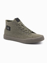 Ombre Clothing Herren-Turnschuhe aus Canvas - oliv V2 OM-FOTH-0186 Ombre Clothing